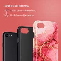Selencia Vivid Backcover Apple iPhone SE (2022 / 2020) / 8 / 7 - Rosy Marble