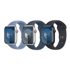 Apple 3 Pack Sport Band voor de Apple Watch | 44/45/46/49 mm - Maat S/M - Winter Blue/ Storm Blue/ Midnight