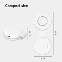 imoshion 2-in-1 Wireless Travel Charger 25W - iPhone / AirPods / Apple Watch - Qi2.2 - White