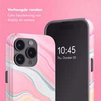 Selencia Vivid Tough Backcover met MagSafe Apple iPhone 15 Pro - Pastel Lipstick Marble