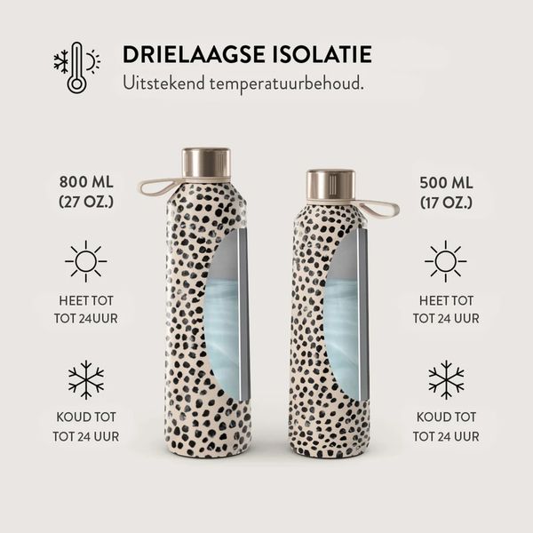 Burga Water Bottle - 500 ml - Almond Latte