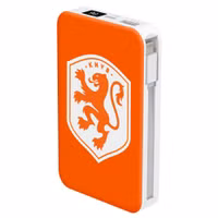 Powerbank 10.000 mAh met geïntegreerde kabels - Quick Charge en Power Delivery - Oranje Leeuwin