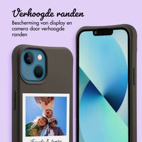 Gepersonaliseerd Color Backcover MagSafe met afneembaar koord en polaroid  iPhone 13 - Black Coffee