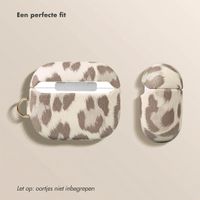 Selencia Sabi Case met panterprint  Apple Airpods 3 - Soft Ivory