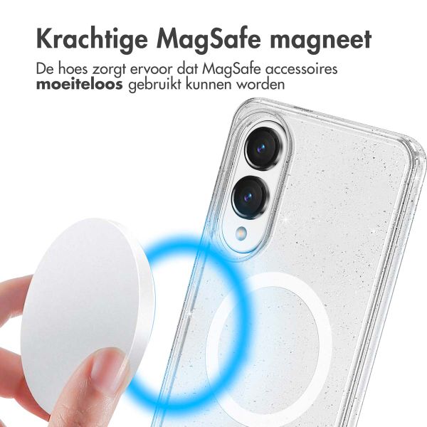 imoshion Sparkle Backcover met MagSafe Samsung Galaxy S25 Edge - Transparant