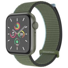 imoshion Nylon bandje Apple Watch Series 1 t/m 11 / SE / Ultra (44/45/46/49 mm) - Dark Olive