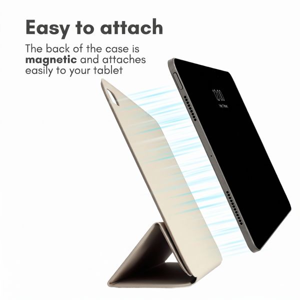 imoshion Magnetic Book Case Apple iPad Air 11 inch (2026) M4 / (2025) M3 / (2024) M2 / Air 5 (2022) / Air 4 (2020) - Beige