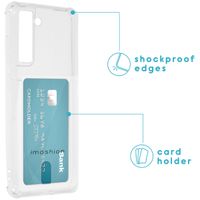 imoshion Softcase Backcover met pashouder Galaxy S21 FE - Transparant