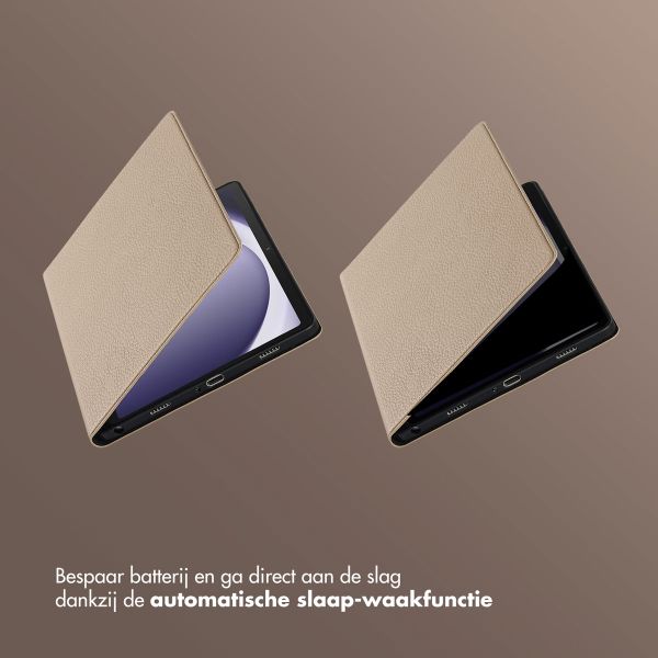 Selencia Riva Bookcase Samsung Galaxy Tab A9 Plus - Beige