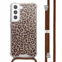 imoshion Design hoesje met koord Samsung Galaxy S21 FE - Leopard Mood