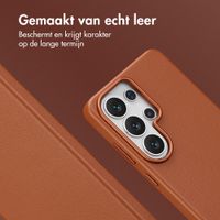 Accezz MagSafe Leather Backcover Samsung Galaxy S26 Ultra - Sienna Brown