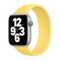 Apple Siliconen solobandje Apple Watch | 44/45/46/49 mm - Maat 8 - Ginger