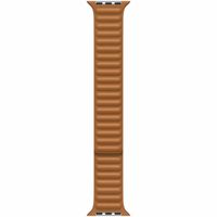 Apple Leather Link Apple Watch Series 1-10 / SE / Ultra (2) - 42/44/45/46/49 mm - Maat M/L - Golden Brown