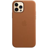 Apple Leather Backcover MagSafe Apple iPhone 12 (Pro) - Saddle Brown