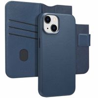 Accezz 2-in-1 Leather Bookcase with MagSafe Apple iPhone 14 - Nightfall Blue