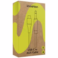 imoshion AUX kabel - 3,5 mm / Jack audio naar USB-C kabel - Male to USB-C - 1 meter - Zwart
