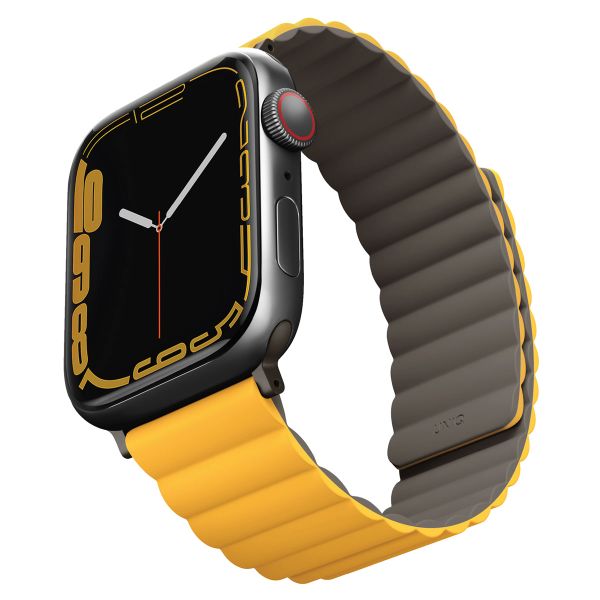 Uniq Revix dubbelzijdig bandje Apple Watch Series 1 t/m 10 / SE / Ultra (2) (44/45/46/49 mm) - Mustard/Khaki