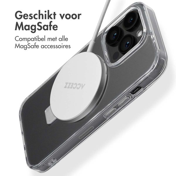 Accezz Ring Stand Backcover met MagSafe iPhone 14 Pro - Transparant