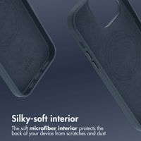 Accezz Leather Back Cover with MagSafe Apple iPhone 14 Pro Max - Nightfall Blue