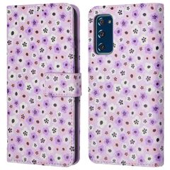 imoshion Design Bookcase Samsung Galaxy S20 FE - Purple Flowers