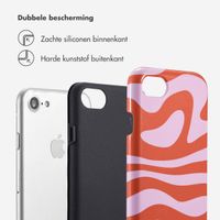 Selencia Vivid Backcover Apple iPhone SE (2022 / 2020) / 8 / 7 / 6(s) - Dream Swirl Pink