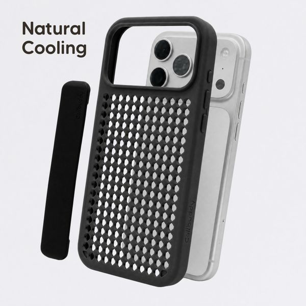Callbuddy Hoesje met Strap Apple iPhone 17 Pro Max - Epic Black