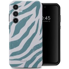 Selencia Vivid Backcover Samsung Galaxy A35 - Colorful Zebra Pine Blue