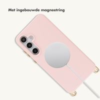 Selencia Rivièra MagSafe Backcover met afneembare haakjes Samsung Galaxy S25 / S24 - Sorbet Pink