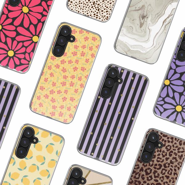 imoshion Design hoesje Samsung Galaxy S24 FE - Sunny Yellow Petite Flowers