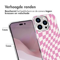 imoshion Design hoesje iPhone 14 Pro - Retro Pink Check