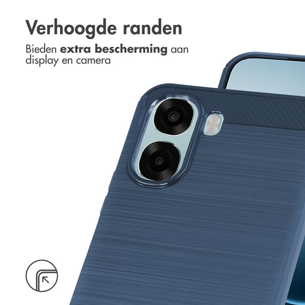 imoshion Brushed Backcover Oppo A6x (4G/5G) - Donkerblauw