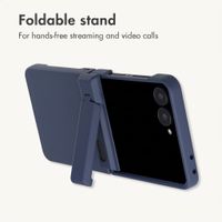 imoshion Colour Back Cover with Stand Samsung Galaxy Z Flip 8 - Dark Blue