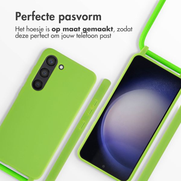 imoshion Siliconen hoesje met koord Samsung Galaxy S23 - Fluor Groen