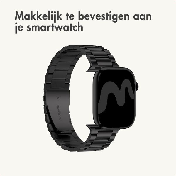 imoshion Stalen bandje Apple Watch | 44/45/46/49 mm - Zwart