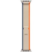 Apple Trail Loop Band Apple Watch Series 1 t/m 10 / SE / Ultra (2) (44/45/46/49 mm) - Maat M/L - Oranje / Beige