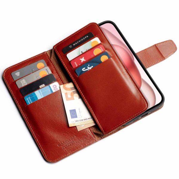 Wachikopa Multi Wallet Bookcase iPhone 15 - British