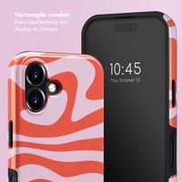 Selencia Vivid Backcover met MagSafe Apple iPhone 16 - Dream Swirl Pink