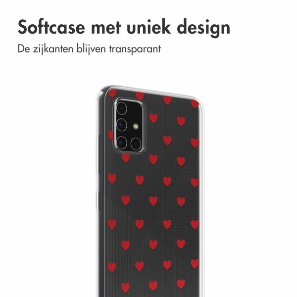 imoshion Design hoesje Samsung Galaxy A51 - Red Hearts