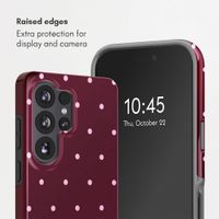 Selencia Vivid Back Cover Samsung Galaxy S26 Ultra - Happy Dots Burgundy