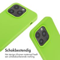 imoshion Siliconen hoesje met koord iPhone 14 Pro - Fluor Groen