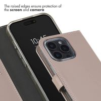 Selencia Genuine Leather Book Case Apple iPhone 16 Pro Max - Dusty Pink
