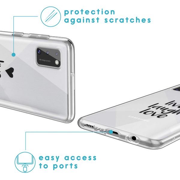 imoshion Design hoesje Samsung Galaxy A41 - Live Laugh Love