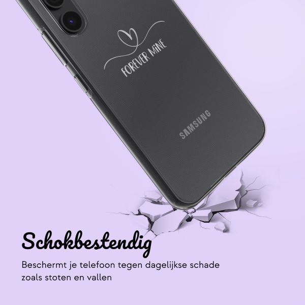 Hoesje met eigen foto en/of tekst Samsung Galaxy A54 (5G) - Sierlijk hartje