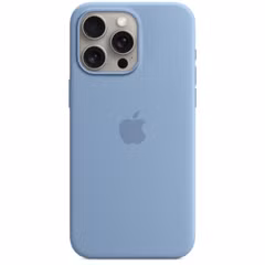 Apple Silicone Backcover MagSafe Apple iPhone 15 Pro Max - Winter Blue