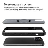 Accezz Rugged Frosted MagSafe Backcover Apple iPhone 15 Plus - Zwart