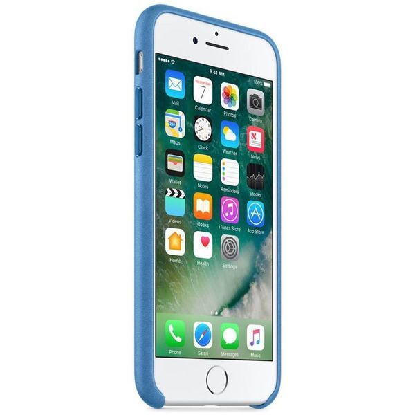 Apple Leather Backcover Apple iPhone SE (2022 / 2020) / 8 / 7 - Sea Blue