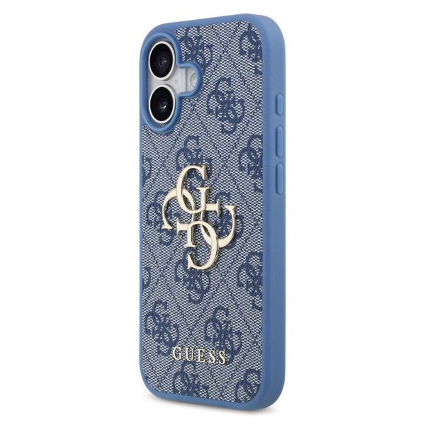 Guess 4G Metal Logo Backcover Apple iPhone 17 - Blauw
