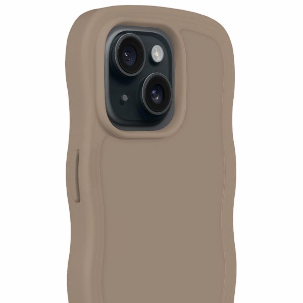 Holdit Wavy Case iPhone 14/15 Plus - Mocha Brown