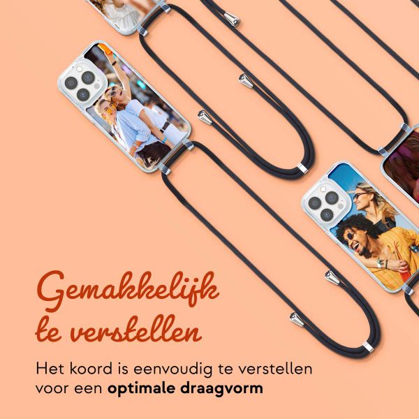 Ontwerp je eigen MagSafe Backcover met afneembaar koord Apple iPhone 15 Pro - Transparant