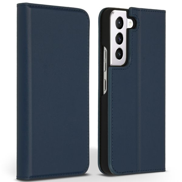 Accezz Premium Leather Slim Bookcase Samsung Galaxy S22 Plus - Donkerblauw